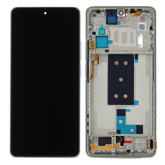 LCD displej (ekran) - Xiaomi 11T Pro + touchscreen + okvir Silver Service Pack ORG/56000D0K3S00.