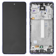 LCD displej (ekran) - Samsung A525/Galaxy A52 2021 + touchscreen + okvir Violet Service Pack ORG/GH82-25524C.