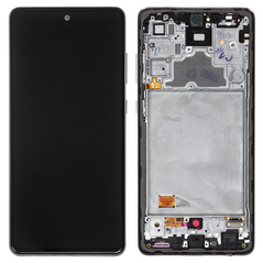 LCD displej (ekran) - Samsung A725 Galaxy A72 4G + touchscreen + okvir crni OLED.