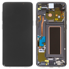 LCD displej (ekran) - Samsung G960/Galaxy S9 + touchscreen + okvir Gray Service Pack ORG/GH97-21696C.