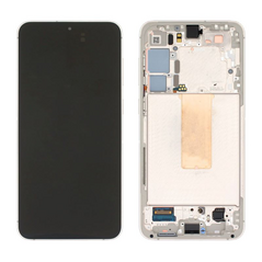 LCD displej (ekran) - Samsung S916B/Galaxy S23 Plus + touchscreen + okvir Cream Service Pack ORG/GH82-30477B.