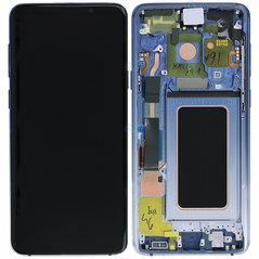 LCD displej (ekran) - Samsung G960/Galaxy S9 +touch screen+frame Polaris blue Service Pack ORG/GH97-21696G.