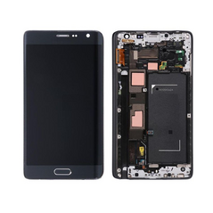 LCD displej (ekran) - Samsung N915FY Galaxy Note Edge+touch screen+frame crni Service Pack ORG.