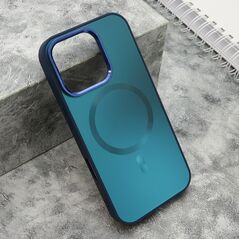 Zastitna maska (futrola) COLOR METAL MagSafe - iPhone 16 Pro (6.3) plava (MS).