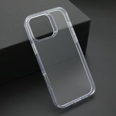 Zastitna maska (futrola) COLOR okvir za iPhone 16 Pro Max (6.9) srebrna (providna) (MS).