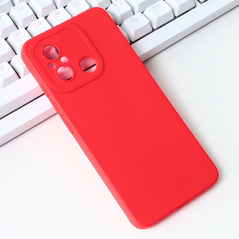 Zastitna maska (futrola) Silikon Pro Camera - Xiaomi Redmi 12C crvena.