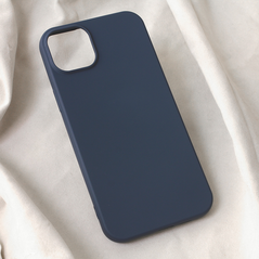Zastitna maska (futrola) Teracell Soft Velvet - iPhone 15 Plus tamno plava.