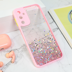 Zastitna maska (futrola) okvir Glitter - Samsung A245 Galaxy A24 4G roze.