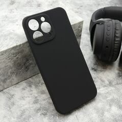 Zastitna maska (futrola) VELVET TOUCH - iPhone 15 Pro Max (6.7) crna (MS).
