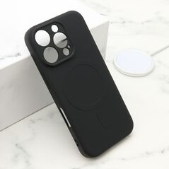 Zastitna maska (futrola) VELVET TOUCH MagSafe - iPhone 16 Pro (6.3) crna (MS).