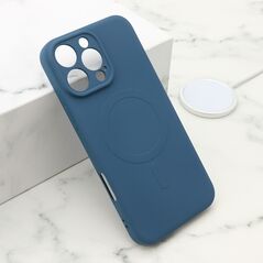 Zastitna maska (futrola) VELVET TOUCH MagSafe - iPhone 16 Pro Max (6.9) plava (MS).