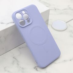 Zastitna maska (futrola) VELVET TOUCH MagSafe - iPhone 15 Pro Max (6.7) ljubicasta (MS).