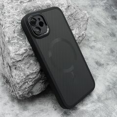 Zastitna maska (futrola) CARBON MagSafe - iPhone 11 (6.1) crna (MS).