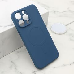 Zastitna maska (futrola) VELVET TOUCH MagSafe - iPhone 14 Pro Max (6.7) plava (MS).