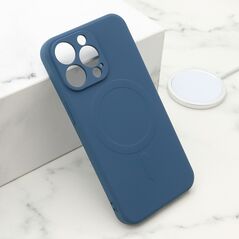Zastitna maska (futrola) VELVET TOUCH MagSafe - iPhone 13 Pro (6.1) plava (MS).