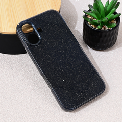 Zastitna maska (futrola) Sparkle Dust - iPhone 16 6.1 crna.