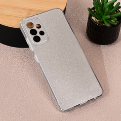 Zastitna maska (futrola) Sparkle Dust - Samsung A325 Galaxy A32 4G (EU) srebrna.