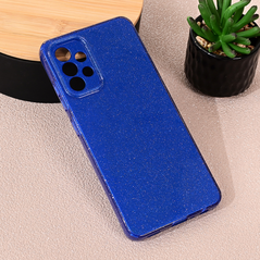 Zastitna maska (futrola) Sparkle Dust - Samsung A325 Galaxy A32 4G (EU) tamno plava.