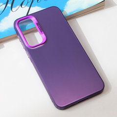 Zastitna maska (futrola) providna - Samsung A556 Galaxy A55 5G ljubicasta.