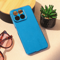 Zastitna maska (futrola) Sparkle Dust - Huawei Honor X8a svetlo plava.