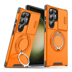Zastitna maska (futrola) CamShield Ring stand - Samsung Galaxy S23 Ultra narandsta.