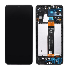 LCD displej (ekran) - Samsung A136/Galaxy A13 5G (GH82-29077A) + touchscreen + okvir crni FULL ORG-SP.