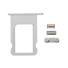 Drc SIM kartice+set bocnih dugmica - Iphone 5S BELI(volume+on/off+silent).