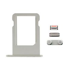 Drc SIM kartice+set bocnih dugmica - iPhone 5 BELI (volume+on/off+silent).