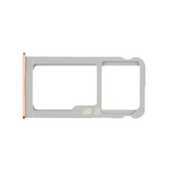 Drc SIM+Micro SD kartice - Nokia 7 Plus beli (white)/copper.
