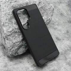 Zastitna silikonska maska (futrola) BRUSHED - Samsung S938 Galaxy S25 Ultra 5G crna (MS).