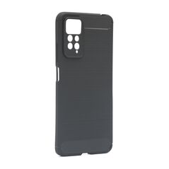 Zastitna silikonska maska (futrola) BRUSHED - Xiaomi Redmi Note 11 Pro 5G crna (MS).