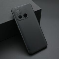 Zastitna ultra tanka (skin) maska / futrola KOLOR - Xiaomi Redmi 12C crna (MS).