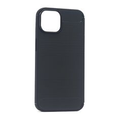 Zastitna silikonska maska (futrola) BRUSHED - iPhone 14 crna (MS).