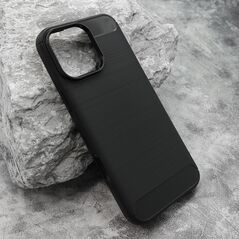 Zastitna silikonska maska (futrola) BRUSHED - iPhone 16 Pro Max (6.9) crna (MS).