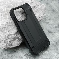 Zastitna maska (futrola) DEFENDER II - iPhone 15 Pro (6.1) crna (MS).