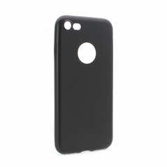 Zastitna silikonska maska (futrola) Skin - iPhone 7 mat crna (sa otvorom logo).