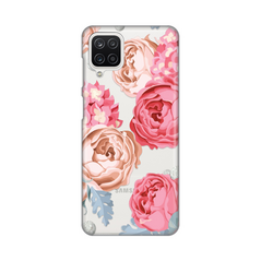 Zastitna ultra tanka (skin) maska / futrola PRINT - Samsung A125F Galaxy A12 Pink Flowers.