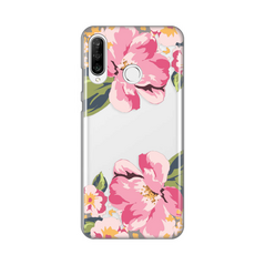 Zastitna ultra tanka (skin) maska / futrola PRINT - Huawei P30 Lite Pink Flowers.