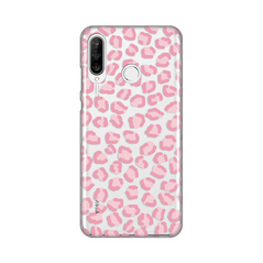 Zastitna ultra tanka (skin) maska / futrola PRINT - Huawei P30 Lite Pink Cheetah.