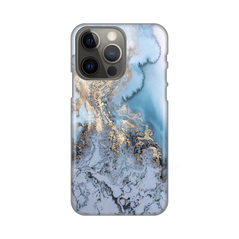 Zastitna silikonska maska (futrola) PRINT - iPhone 13 Pro Blue Gold Marble.