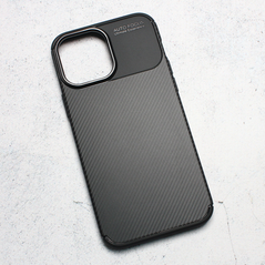 Zastitna maska (futrola) Defender Carbon - iPhone 13 Pro Max 6.7 crna.