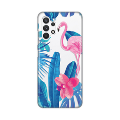 Zastitna ultra tanka (skin) maska / futrola PRINT - Samsung A325 Galaxy A32 4G Summer Flamingo.