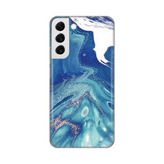 Zastitna silikonska maska (futrola) PRINT - Samsung Galaxy S22 Plus Blue Marble.