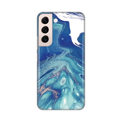 Zastitna silikonska maska (futrola) PRINT - Samsung Galaxy S22 Blue Marble.