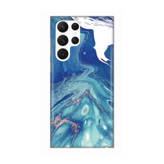 Zastitna silikonska maska (futrola) PRINT - Samsung Galaxy S22 Ultra 5G Blue Marble.
