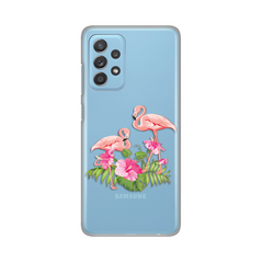 Zastitna ultra tanka (skin) maska / futrola PRINT - Samsung A536 Galaxy A53 5G Flamingo.