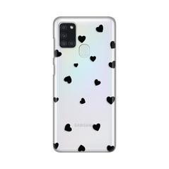 Zastitna ultra tanka (skin) maska / futrola PRINT - Samsung A217F Galaxy A21s Hearts.