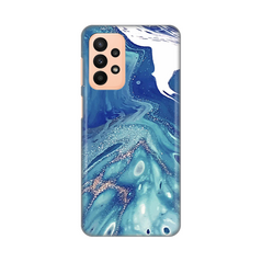 Zastitna silikonska maska (futrola) PRINT - Samsung A235 Galaxy A23 Blue Marble.