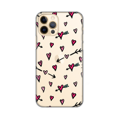 Zastitna ultra tanka (skin) maska / futrola PRINT - iPhone 12/12 Pro 6.1 Hearts Pattern.