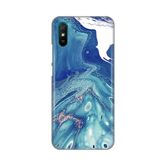 Zastitna silikonska maska (futrola) PRINT - Xiaomi Redmi 9A Blue Marble.